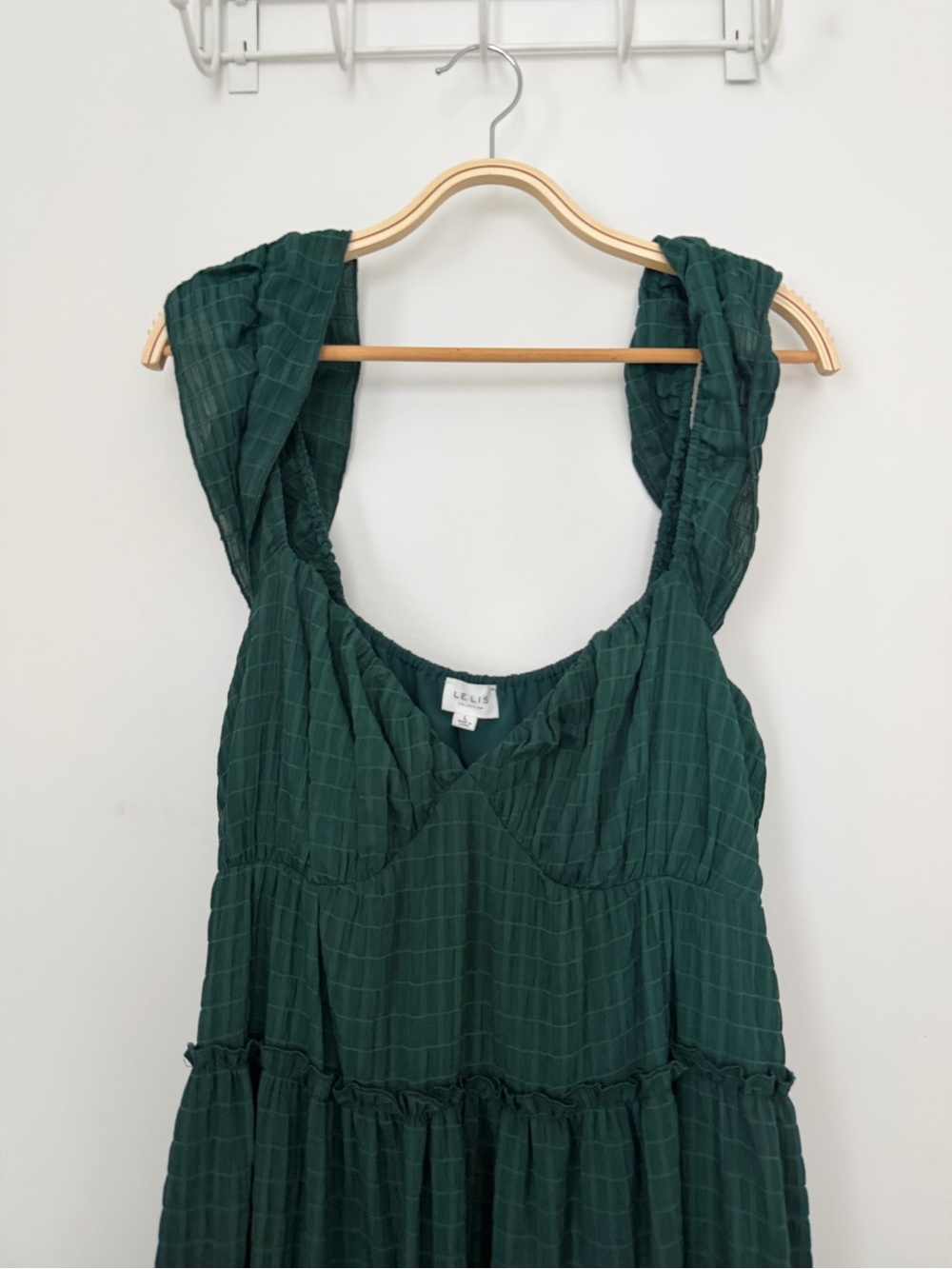 Le Lis Dark Green Maxi Dress